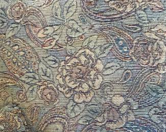 Gray Couch with Floral Pattern Upholstery