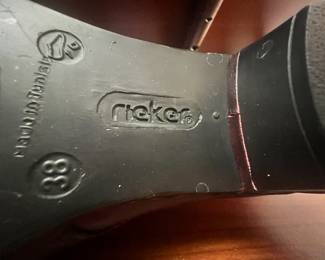 Rieker Burgundy Ankle Boots - Size 38