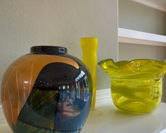 Contemporary Art Glass Vase