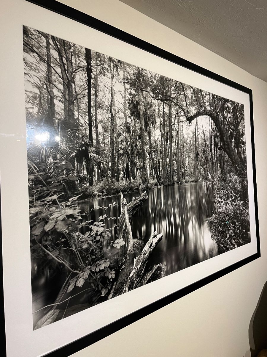 Clyde Butcher original B & W photograph- artist signed on back of  photo - slightly damaged $10,000