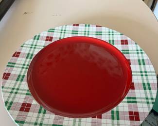 Christmas charger plates