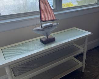 3 tier narrow stand - glass top