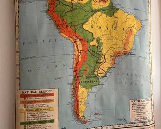 1956 edition -  South America 
Vintage Map