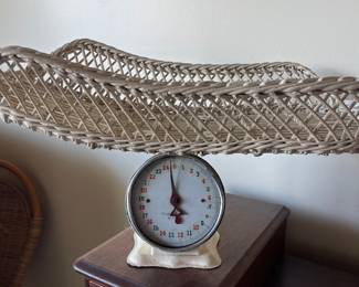 Antique baby scale