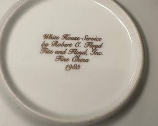 Presidential Ronald Reagan White House China Service Fitz Floyd Tea Cup & Saucer