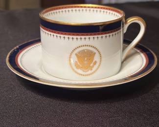 Presidential Ronald Reagan White House China Service Fitz Floyd Tea Cup & Saucer