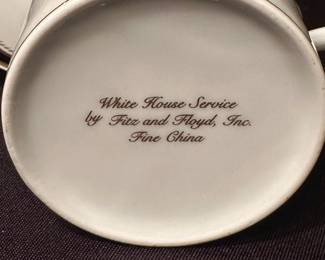 Presidential Ronald Reagan White House China Service Fitz Floyd Tea Cup & Saucer