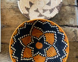 Lots of handwoven baskets