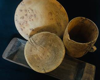 handmade wooden utensils