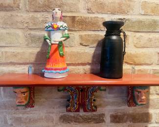 Hand Painted carved Shelf