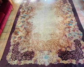 Beautiful Vintage Chinese Rug 9X12