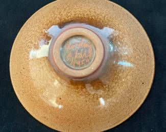 Signed Harding Black bowl 1959