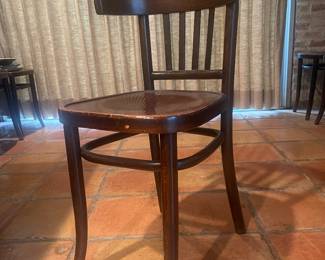 Fischer French 1930's Bentwood Saddle Back        Dining Chairs