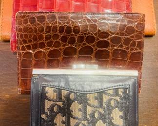 Vintage Wallets-Crocodile, Dior, Leather