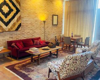 Lots of designer midcentury modern furniture