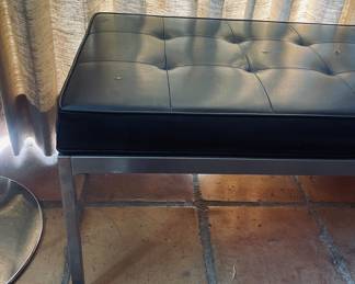 Knoll bench, leather