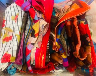 Lots of lovely scarves