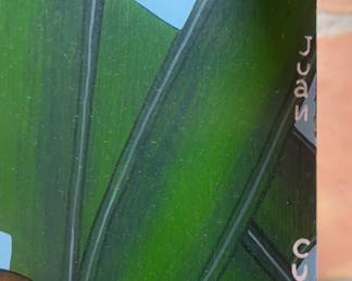 Botero Style Hand painted Chair