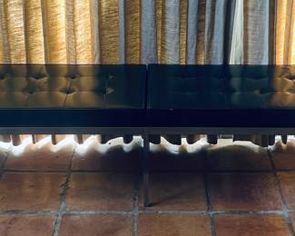 Knoll bench, leathet