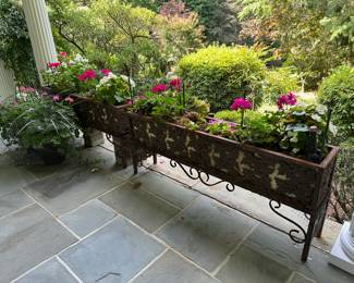 Pair of Long Antique Planters