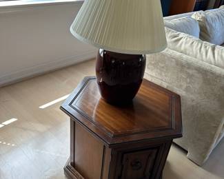 Side Table, Lamp