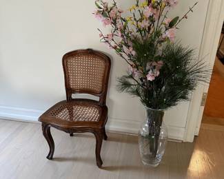Child's Provincial  Style Chair, Vase
