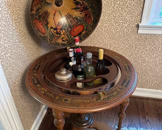 Vintage Globe Bar Cart