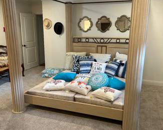 King size for Foster canopy bed, beautiful!