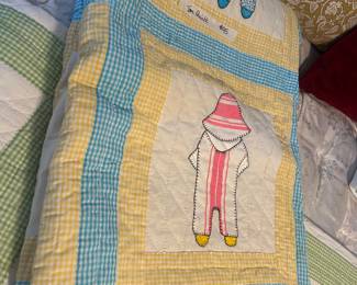 Hand made Sunbonnet quilts