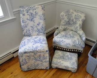 Brunswick and Fils Fabric chairs