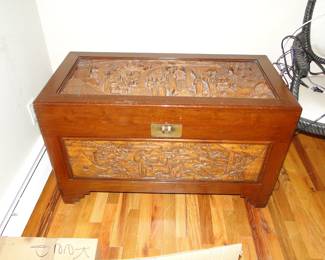 Oriental Carved trunk