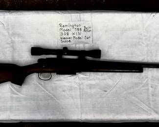 REMINGTON MODEL 758 BOLT ACTION                                         308 WIN   WEAVER MODEL 564 SCOPE