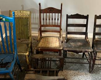Assorted Antique Chairs for your next project 