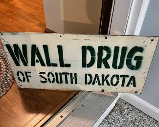 Vintage Sign Wall Drug of South Dakota 