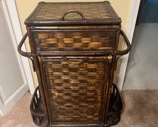 MCM Bamboo and Ratan Laundry Storage 