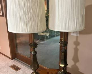 MCM Brass Lamps Set of (2)