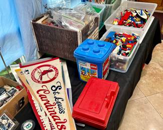 Sports memorabilia & collectibles and lots of Legos