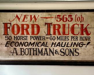 VERY COOL - Vintage double-sided car dealership sign