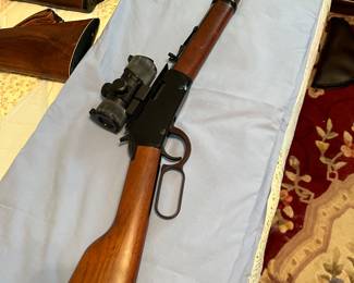 Henry .22 Mag Gold trigger and Description. Octagon Barrel