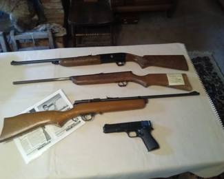 Assorted air rifles all vintage or antique. All in working order. 