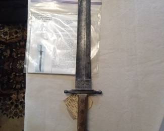1853 model Austrian pioneer short sword. Marked 1856. 