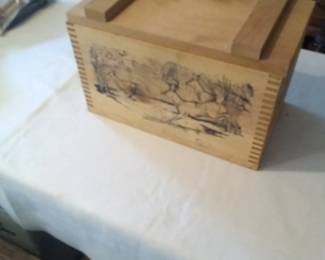 Old wooden ammo box