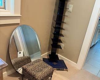 Mirror, CD Rack, small seat with storage 