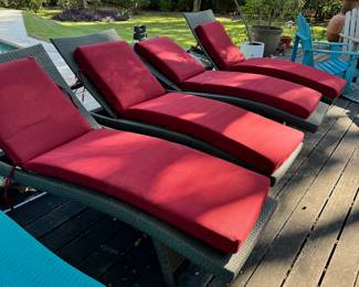 Pool lounge chairs