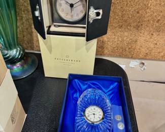 Pottery Barn and Waterford Clocks