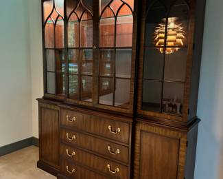 Henkel Harris lighted China cabinet