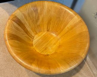 Large wooden bowl