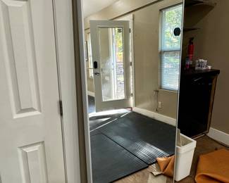 Full length workout mirror
