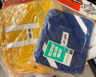 Vintage "Mi-Bag" bicycle saddle bag and handle bar bag.