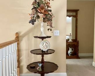 Three tier pie crust table, lots of great smalls throughout the house!